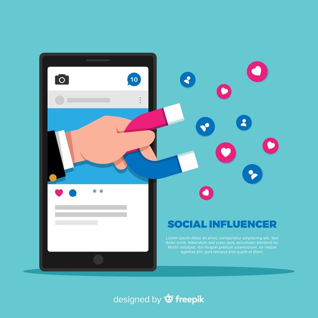 Social influencer background