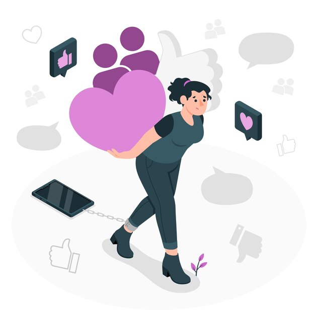 Social load concept illustration