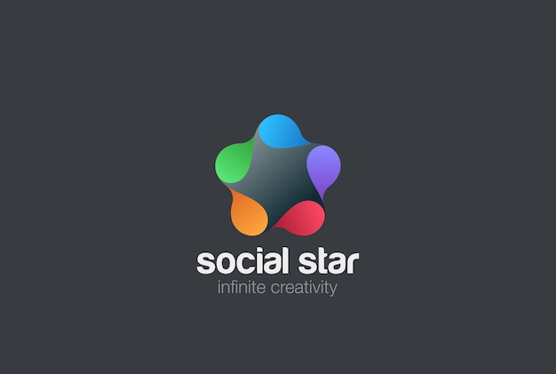 Free vector social logo  icon.