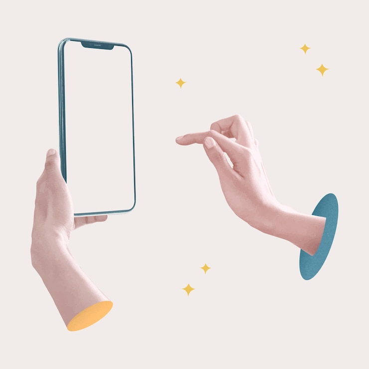 Free Vector social media addiction aesthetic post