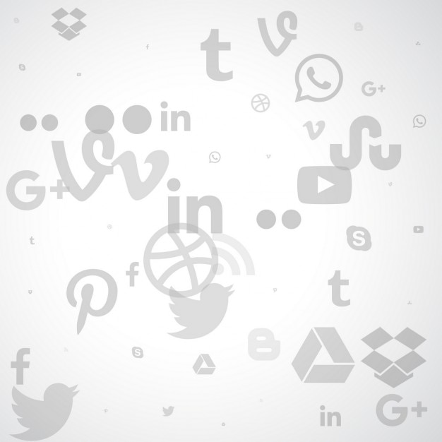 Free Vector social media background 