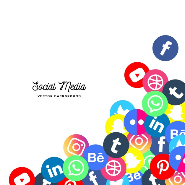 Social media background