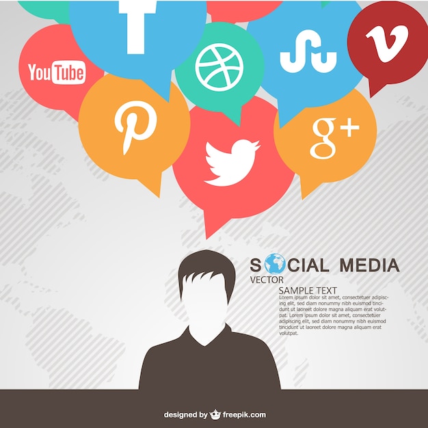 Free Vector Social Media Communication Bubbles – Download for Vector