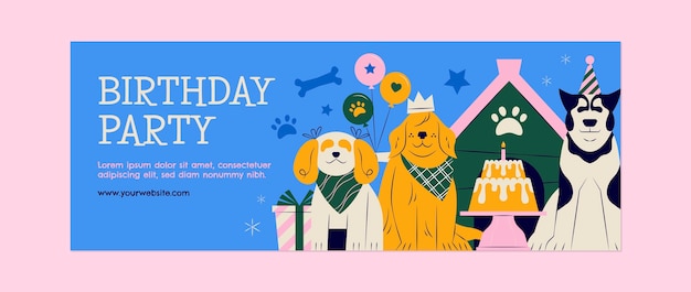 Free vector social media cover template for international friendship day celebration