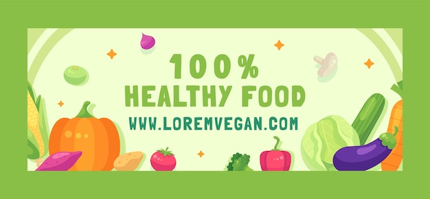 Social media cover template for world vegan day celebration