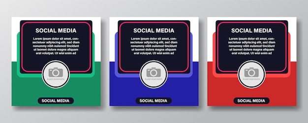 Free vector social media design template