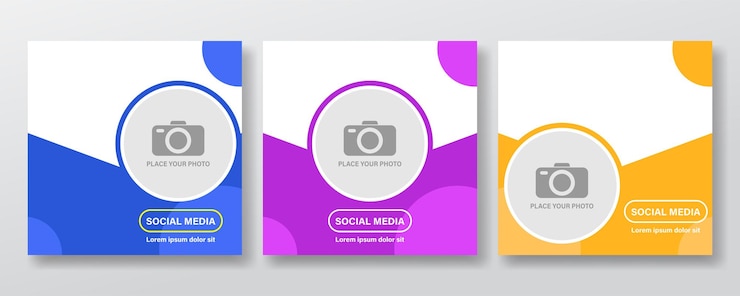 Free Vector social media design template