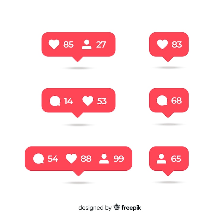 Free Vector social media elements