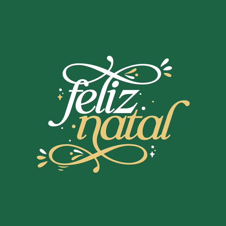 Free Vector social media feed merry christmas illustrative green background