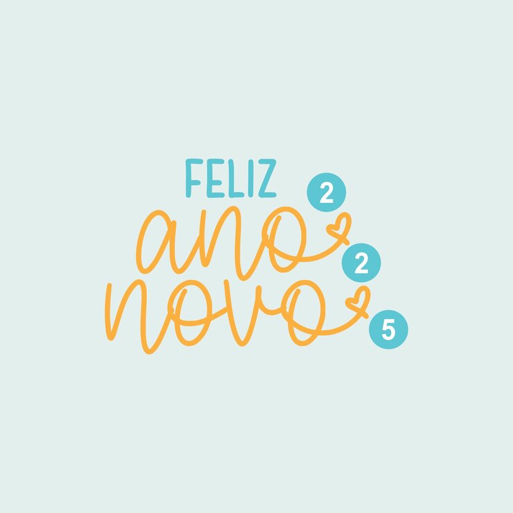 Free Vector social media happy new year 2025 vector illustration