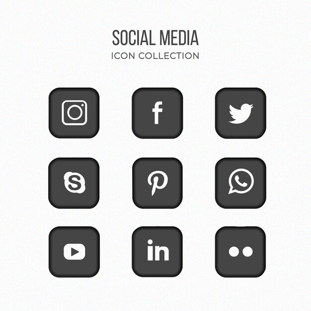 Social media icon design