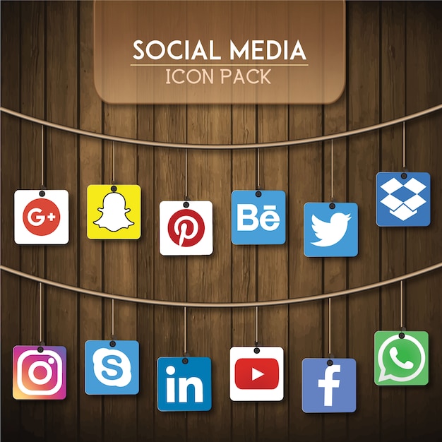 Free vector social media icon pack