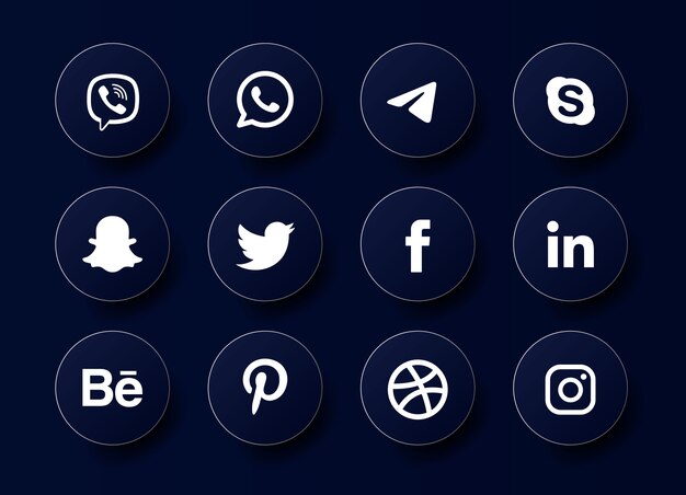 Instagramのアイコン集 無料のベクター
