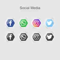 Free vector social media icons