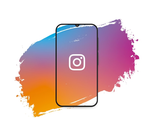 Free vector social media instagram splash
