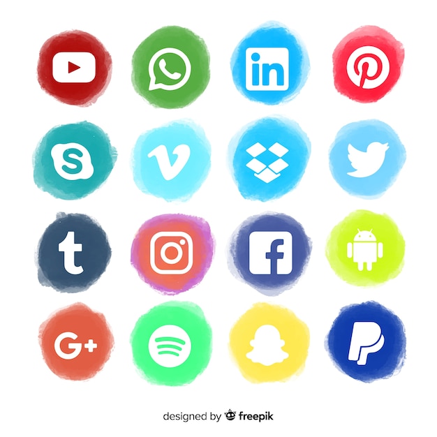 Social media logo collectio