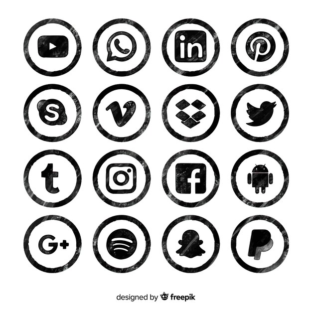 Social media logo collectio