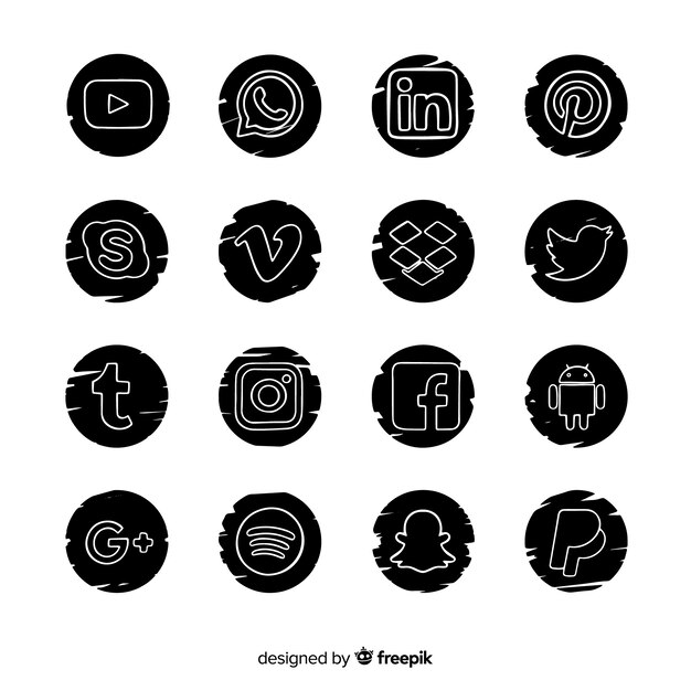 Social media logo collectio