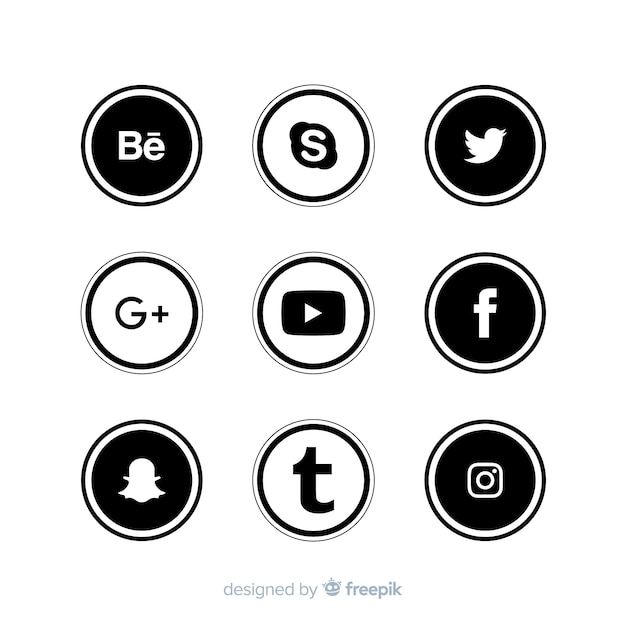 Social media logo collection