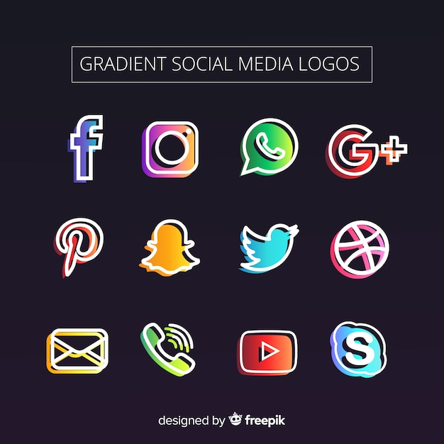 Social media logo collection