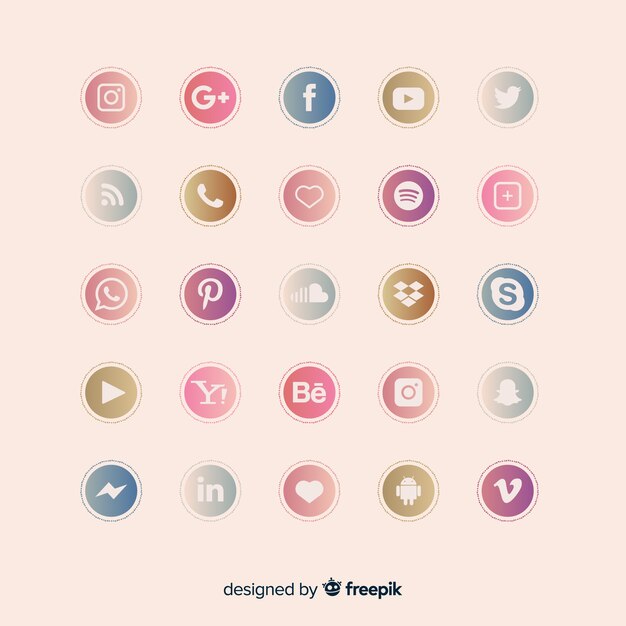 Social media logo collection