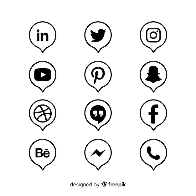 ソーシャルメディアのロゴコレクション