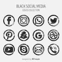 Free vector social media logo collection