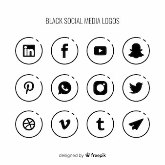 ソーシャルメディア​の​ロゴ​コレクション
