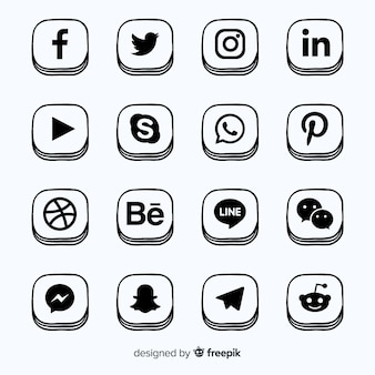 Social media logo collection