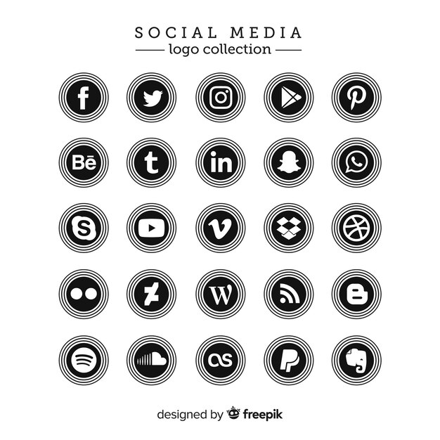 Social media logo collection