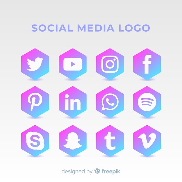 Social media logo collection