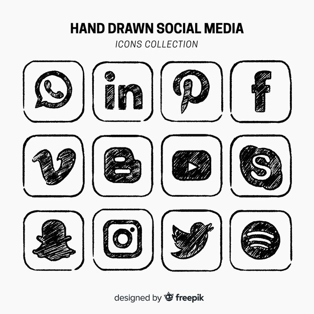 Free Vector Social Media Logo Collection
