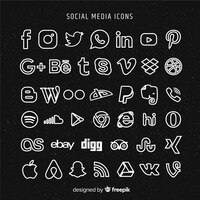 social media logo collection
