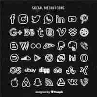 Free vector social media logo collection