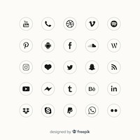 Social media logo collection