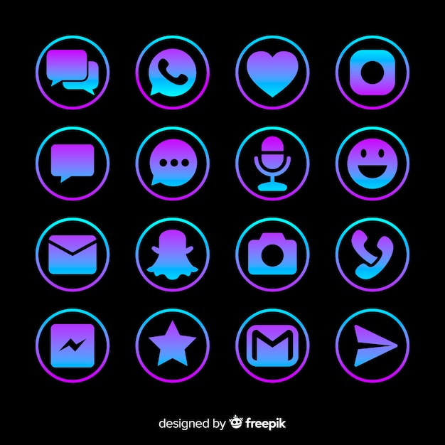 social media logo collection