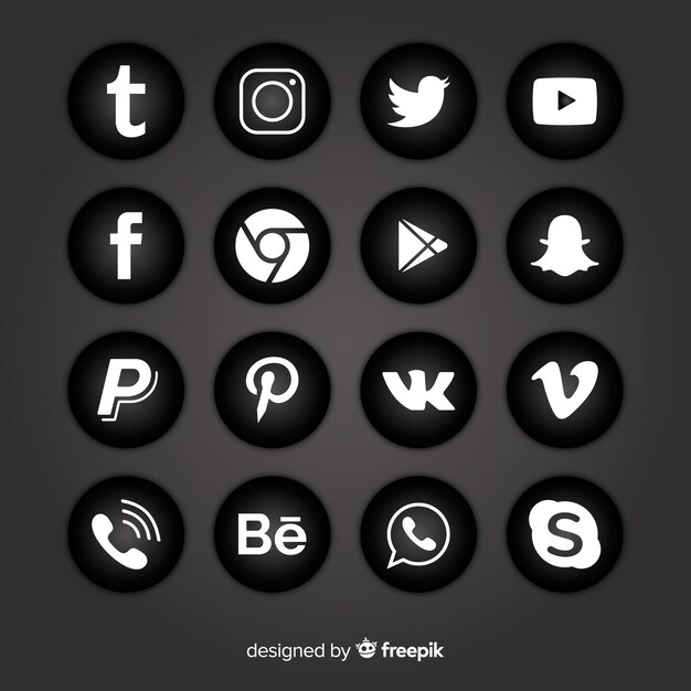 Social media logo collection