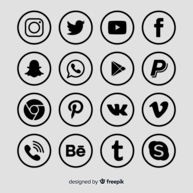 Social media logo collection