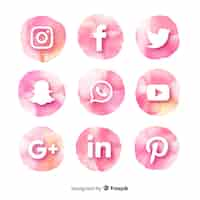 Free vector social media logo collection