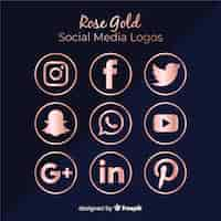 Free vector social media logo collection