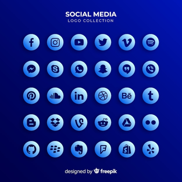 Social media logo collection