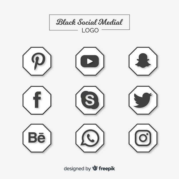 Social media logo collection