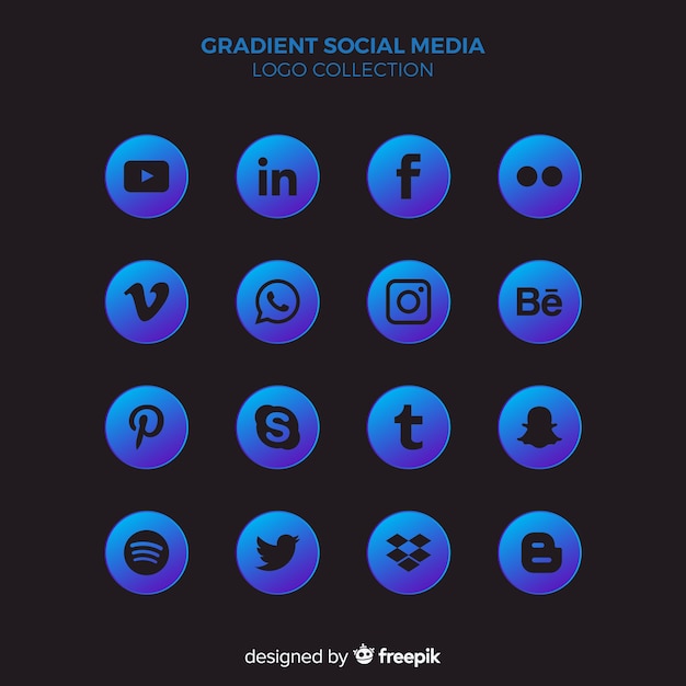 Social media logo collection