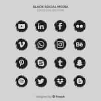 Free vector social media logo collection