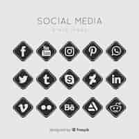 Free vector social media logo collection