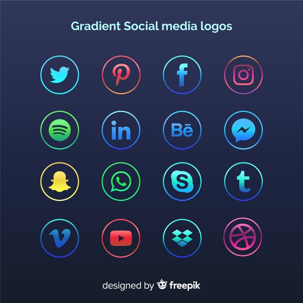 Social media logo collection