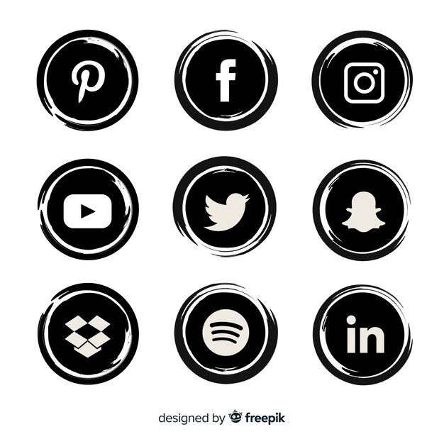 Free vector social media logo collection