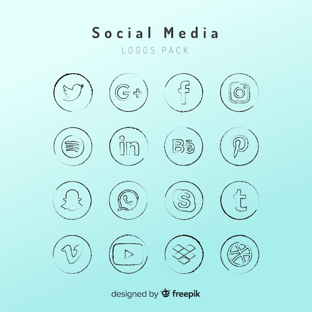 Social media logo collection