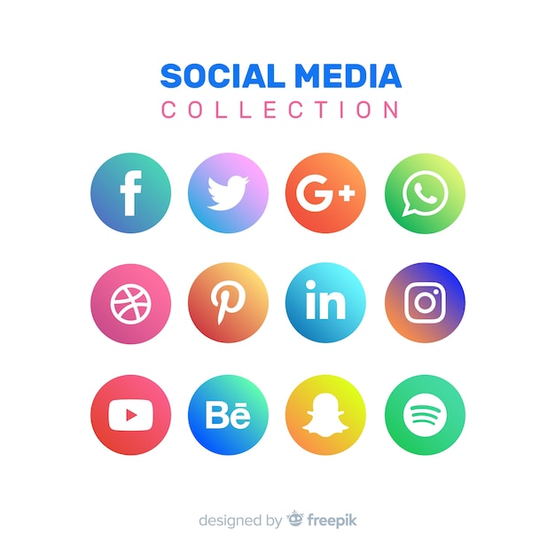 Free vector social media logo collection