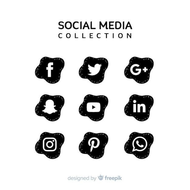 Collezione logo social media